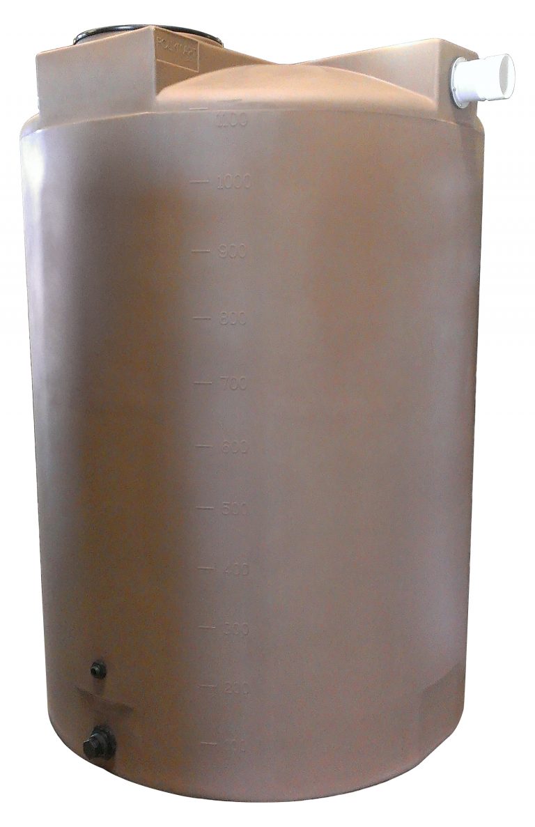 1150 Gallon Plastic Rainwater Harvesting Tank - Capitol Water Tanks